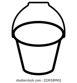 bucket icon vector illustration simple design