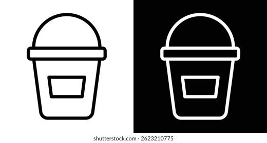 Bucket icon vector illustration for web and mobile