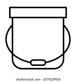Bucket icon vector image. Can also be used for web apps, mobile apps and print media.