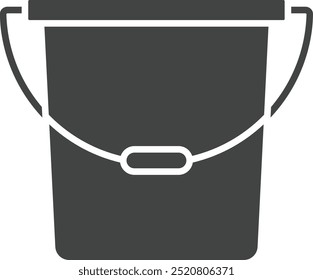 Bucket icon vector image. Suitable for mobile application web application and print media.