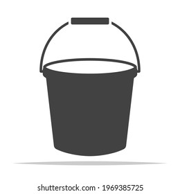Eimer-Symbol, Vektorgrafik einzeln