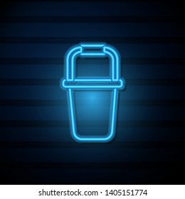 # Bucket icon vector isolated sign symbol