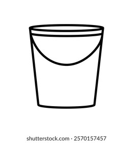 Bucket icon Vector logo set flat