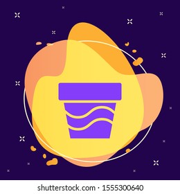 Bucket icon - Vector outline symbol design from