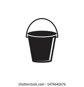 Bucket icon vector style illustration