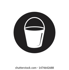 Bucket icon vector style illustration