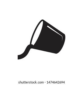 Bucket icon vector style illustration