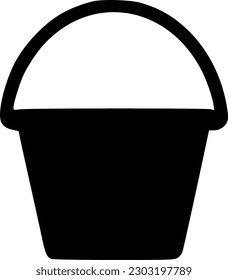 bucket icon vector symbol design illustration