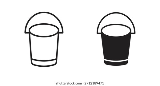 Bucket icon vector, Symbol, logo illustrations