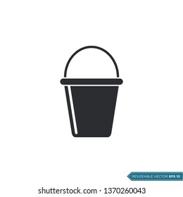 Bucket Icon Vector Template Illustration Design