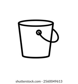 bucket icon vector water pail symbol