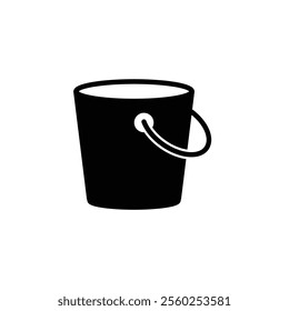 bucket icon vector water pail symbol