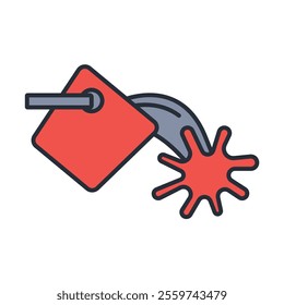 bucket icon. vector.Editable stroke.linear style sign for use web design,logo.Symbol illustration.