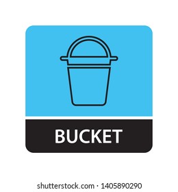 Bucket icon for web and mobile