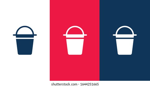 Bucket icon for web and mobile