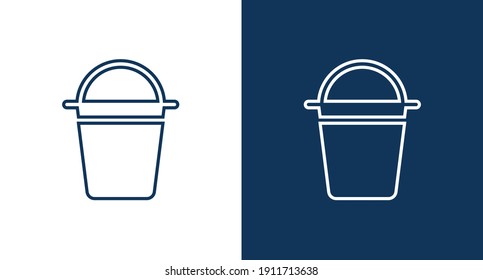 Bucket icon for web and mobile