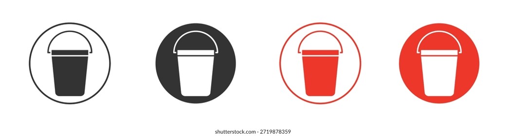 Bucket icon. web vector design