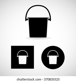 Bucket Icons Set Vector EPS10, Great for any use.