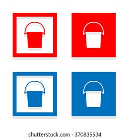 Bucket Icons Set Vector EPS10, Great for any use.