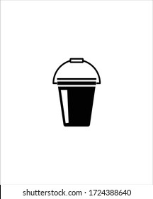 bucket icon,vector best flat bucket icon.