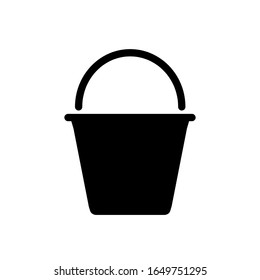 Bucket icon,vector illustration. Flat design style. vector bucket icon illustration isolated on White background, bucket icon Eps10. bucket icons graphic design vector symbols.