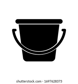 Bucket icon,vector illustration. Flat design style. vector bucket icon illustration isolated on White background, bucket icon Eps10. bucket icons graphic design vector symbols.