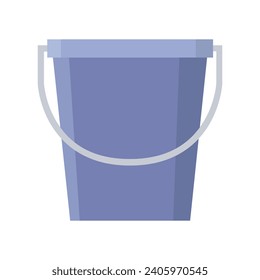 Bucket illustrated on white background