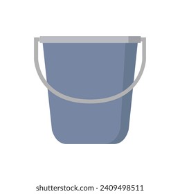 Bucket illustrated on white background