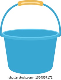 Bucket illustration, container.