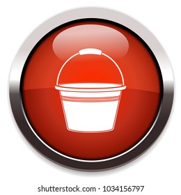 bucket isolated vector icon