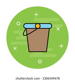 Bucket line icon