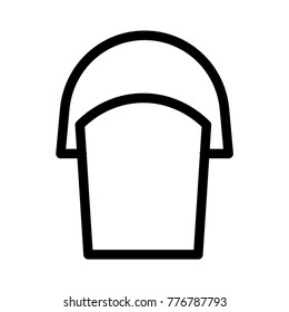  bucket Line icon