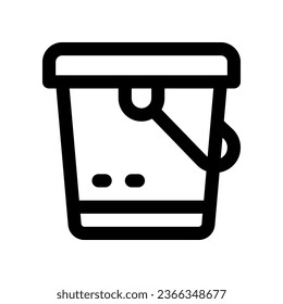bucket line icon. vector icon for your website, mobile, presentation, and logo design.