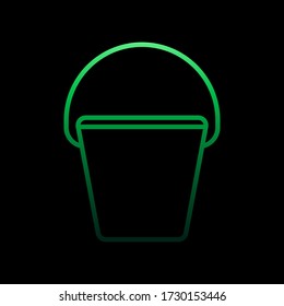 bucket line nolan icon. Simple thin line, outline vector of camping icons for ui and ux, website or mobile application