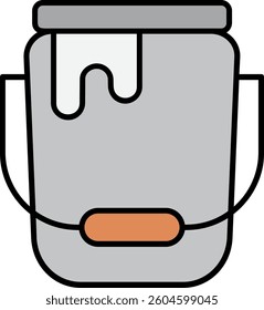 Bucket Line vector Icon Design