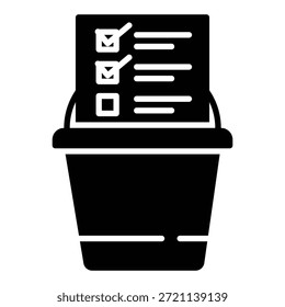 Icono de la lista de cubos para la lista de deseos