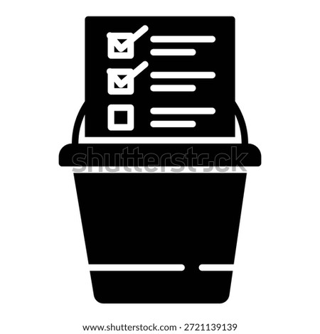 Bucket list icon for wish list