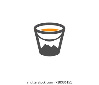 bucket logo icon
