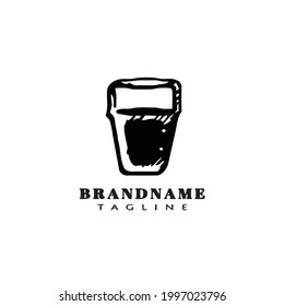bucket logo icon design template modern vector illustration