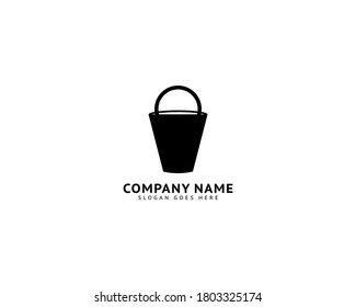 Bucket Logo Template Vector Icon Illustration Design