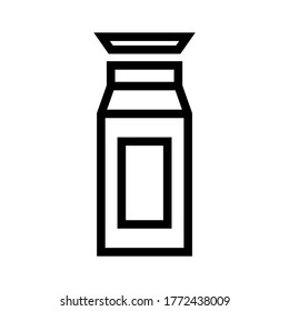 bucket milk icon or logo isolated sign symbol vector illustration - high quality black style vector icons
