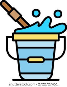 Bucket New Creative Icon Design Vektor