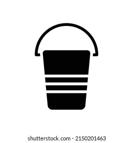 bucket new icon vector simple 