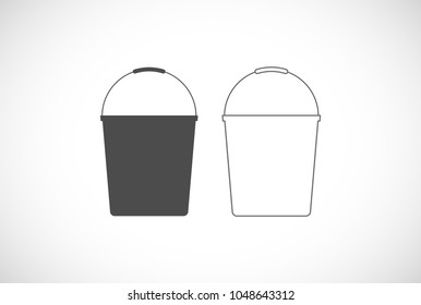 Bucket Outline Icon