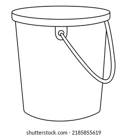 18,698 Bucket vector outline white Images, Stock Photos & Vectors ...