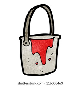 bucket of paint cartoon