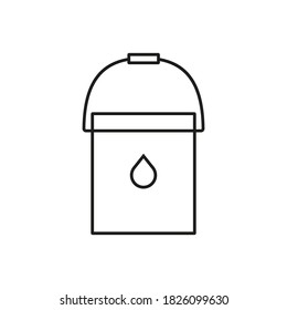 bucket of paint Element of building icon for mobile concept and web apps. Thin line bucket of paint icon can be used for web and mobile. Premium icon on white background
