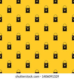 Bucket with paint pattern seamless vector repeat geometric yellow for any design