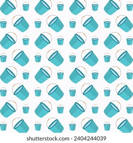 Bucket pattern design colorful abstract vector illustration background