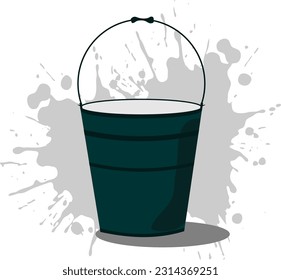 The bucket is a place to collect water, it can also be used to mop the house, wash clothes, where the water cleans glass, walls, and water flowers